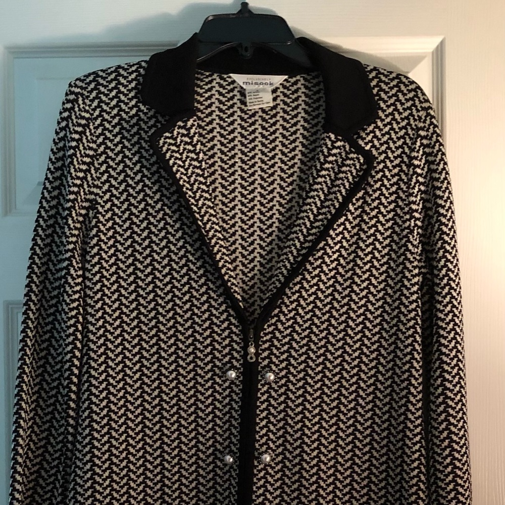Exclusively Misook Sweater Cardigan Top